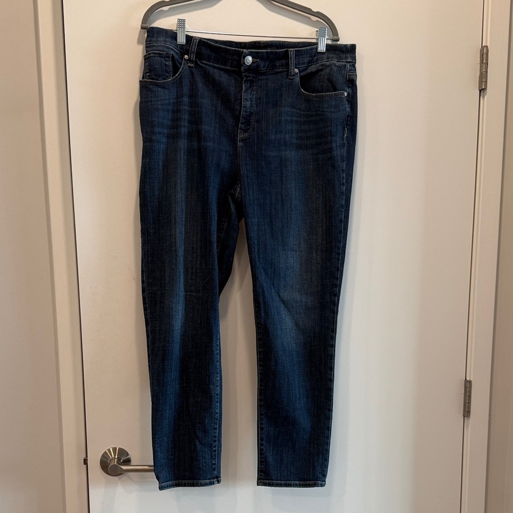 Chico's Dark Blue Straight Leg Jeans